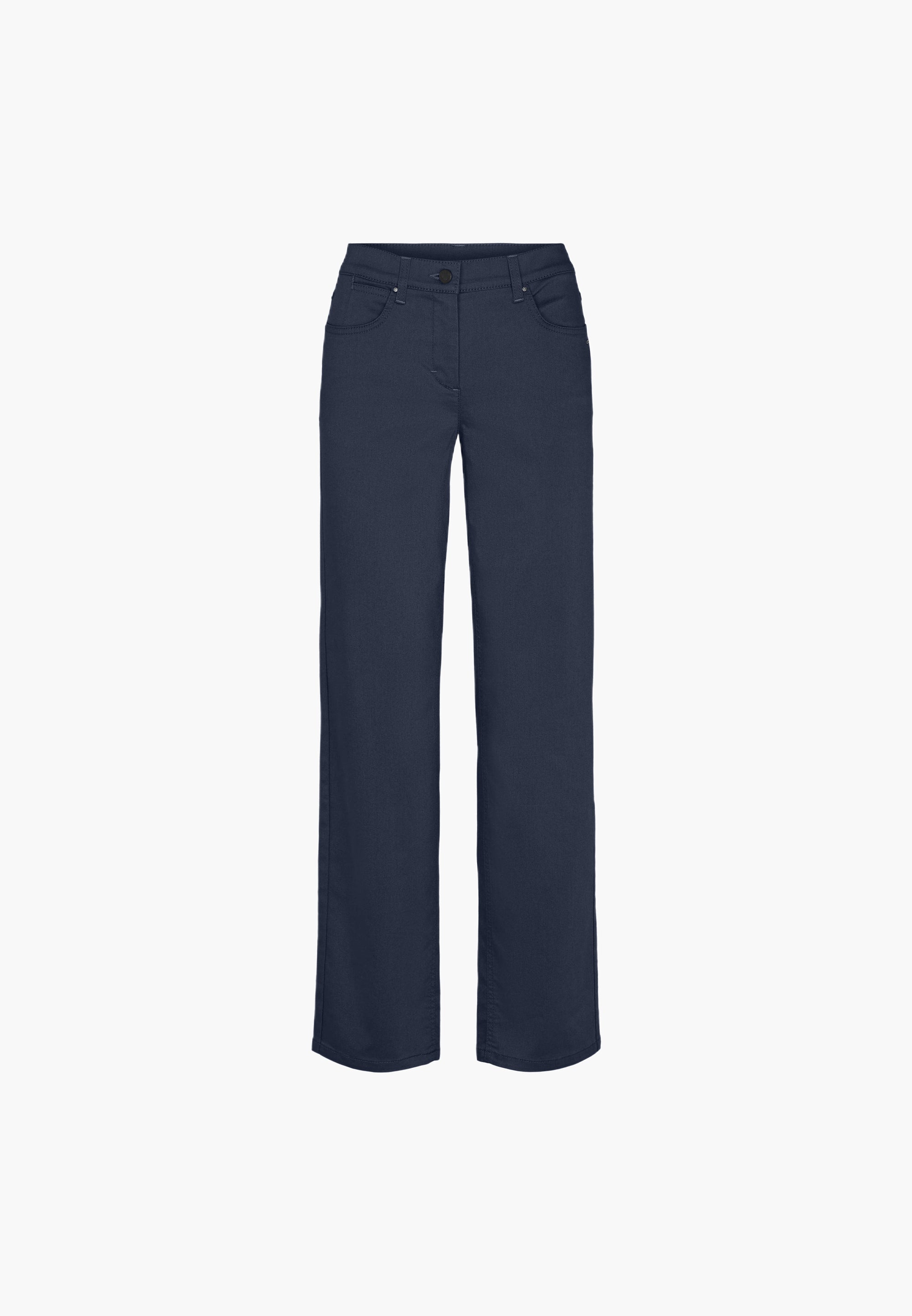 LAURIE  Amelia Straight - Medium Length Trousers STRAIGHT Marine