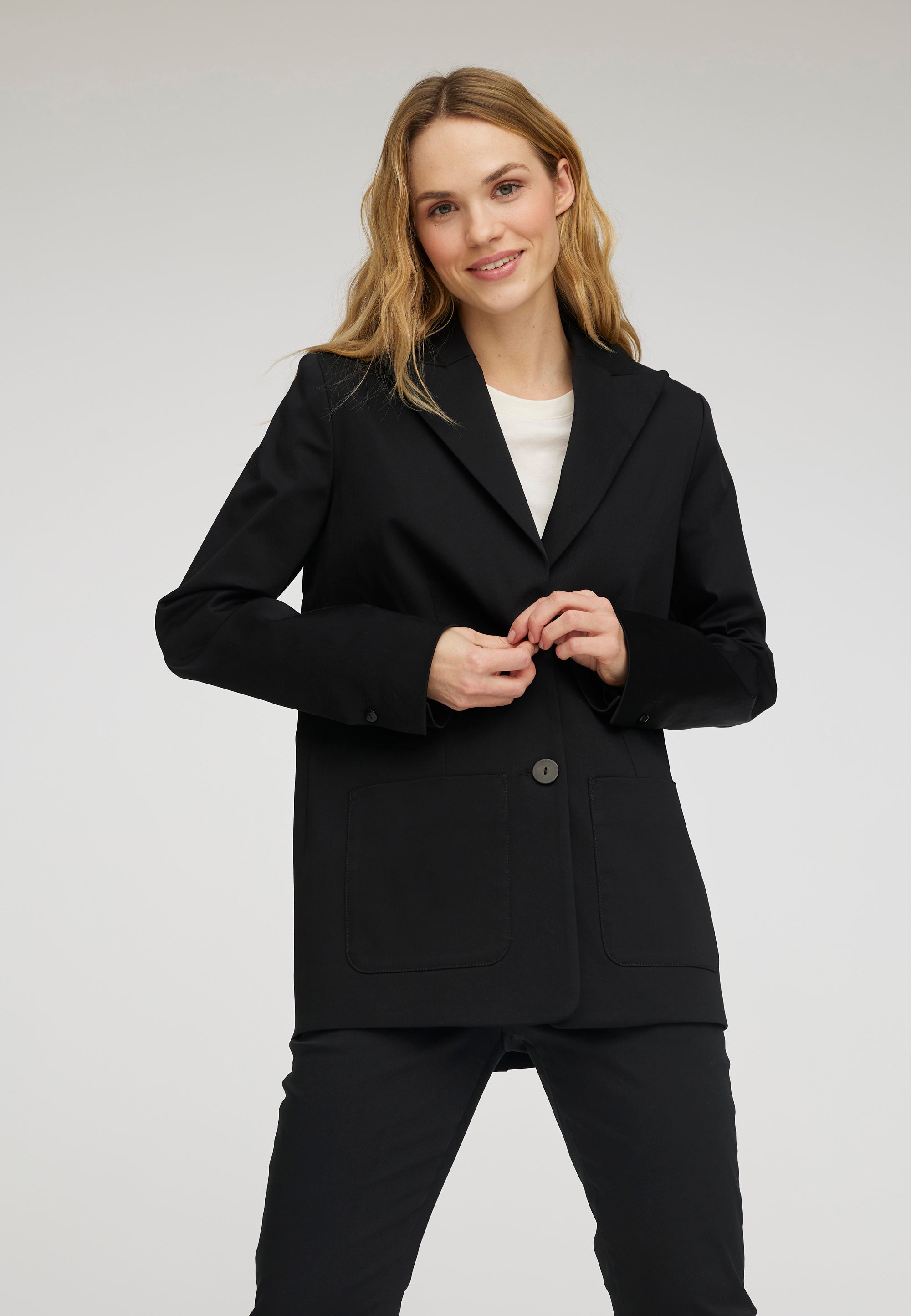 LAURIE  Britt Blazer 76cm Jackets Schwarz