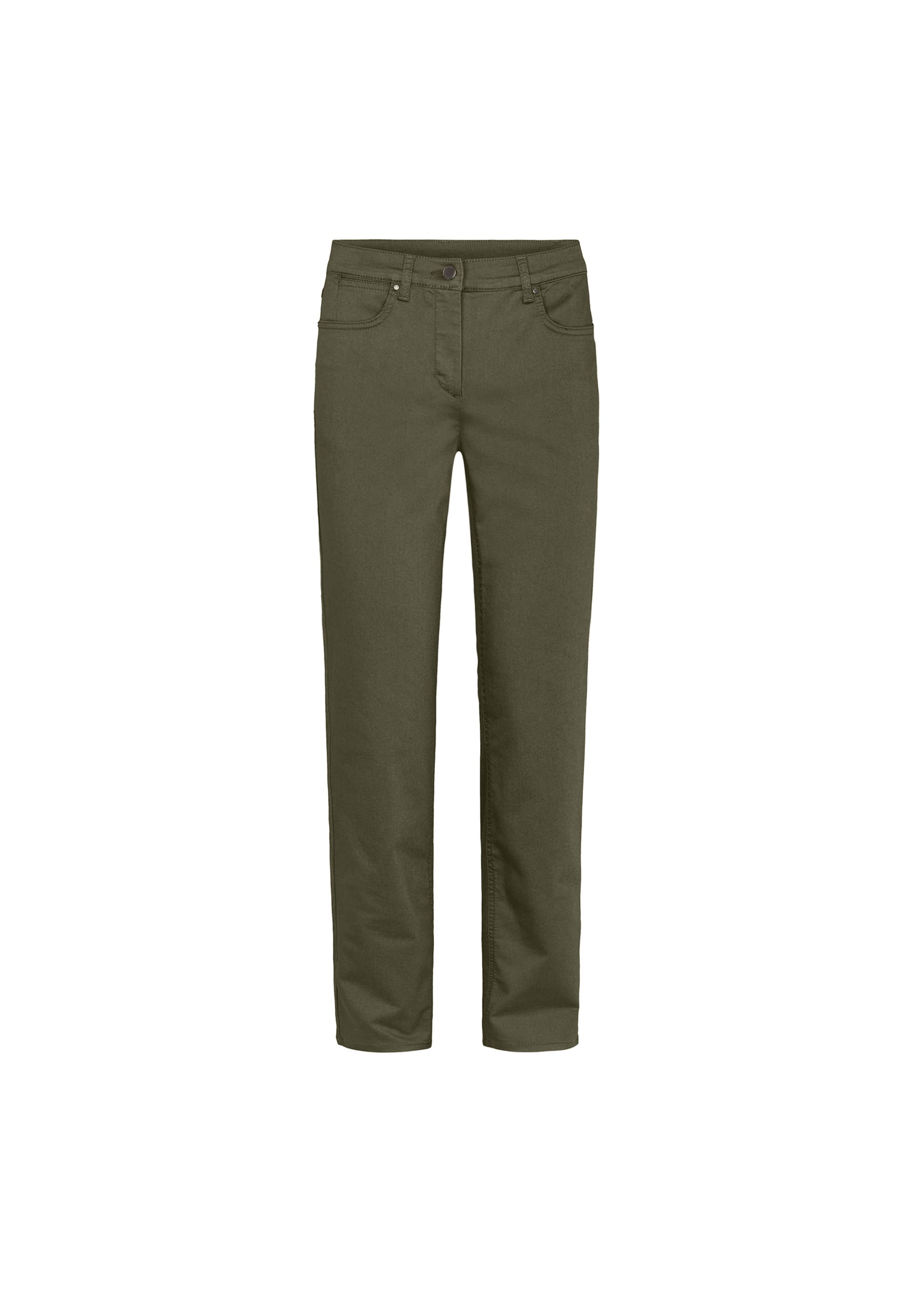 LAURIE  Charlotte Regular - Medium Length Trousers REGULAR 55000 Dried Olive