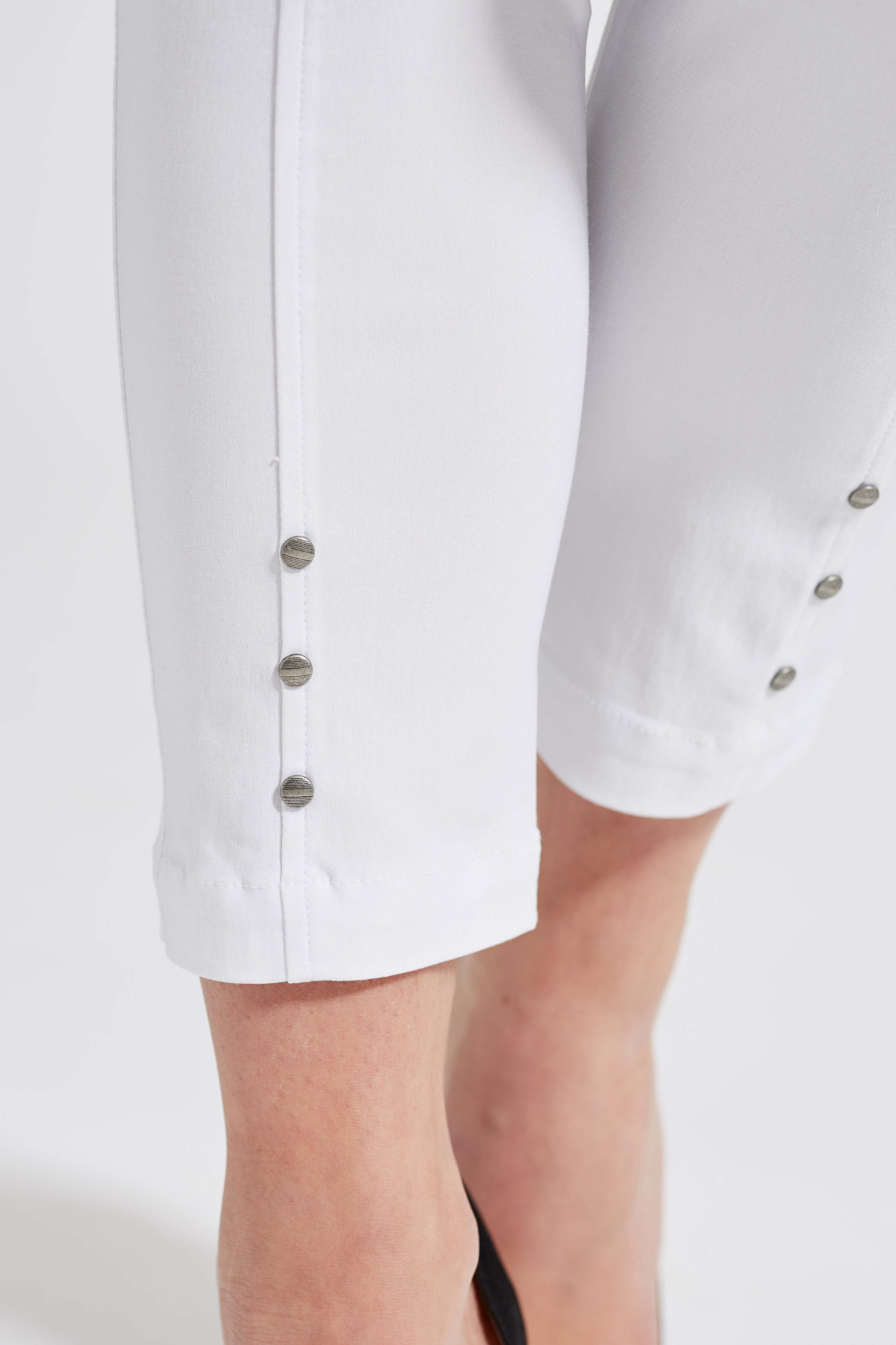 LAURIE Chloe Slim Crop Trousers SLIM Weiss