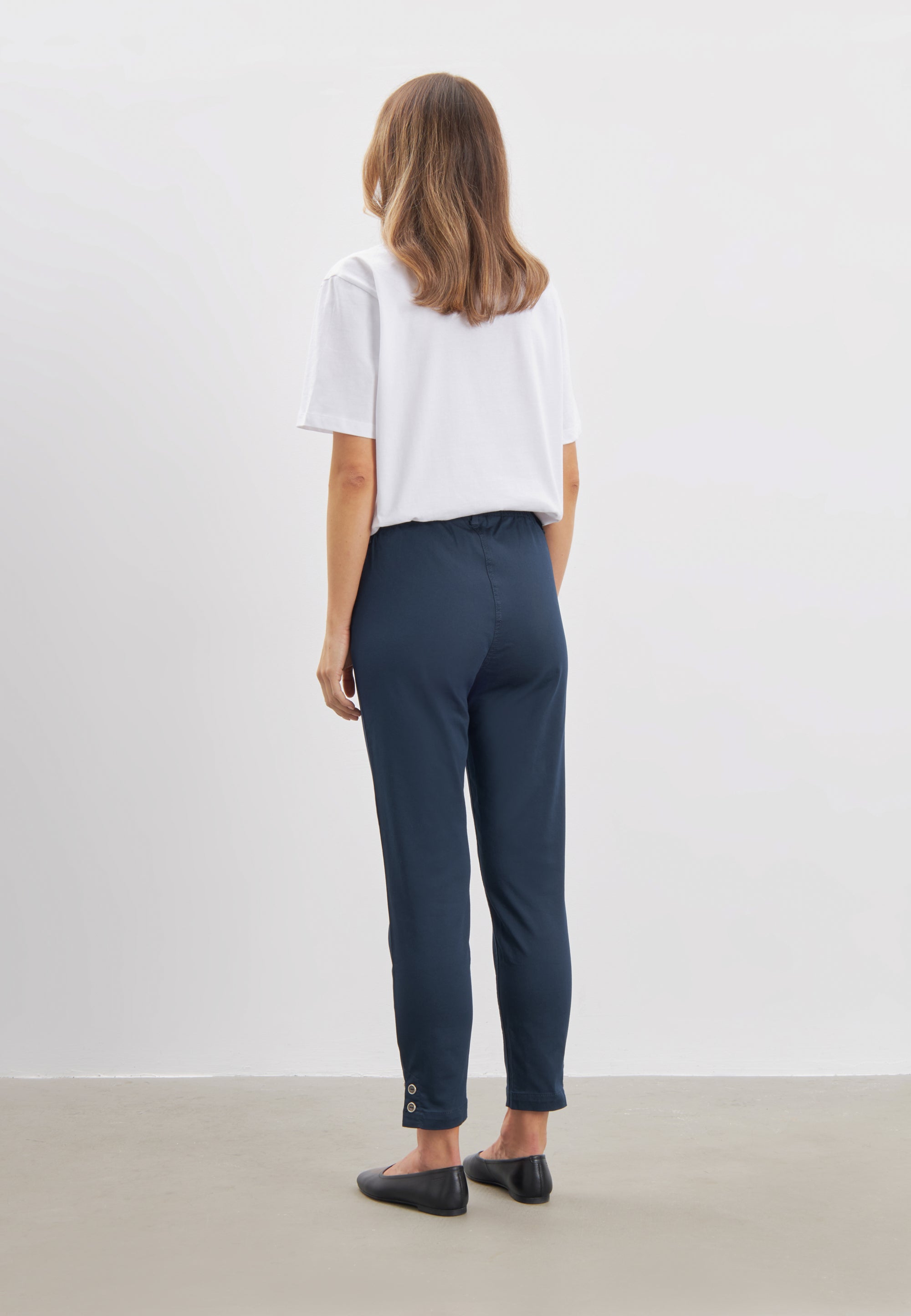 LAURIE Ellie Entspannt - Short Length Trousers RELAXED Marine