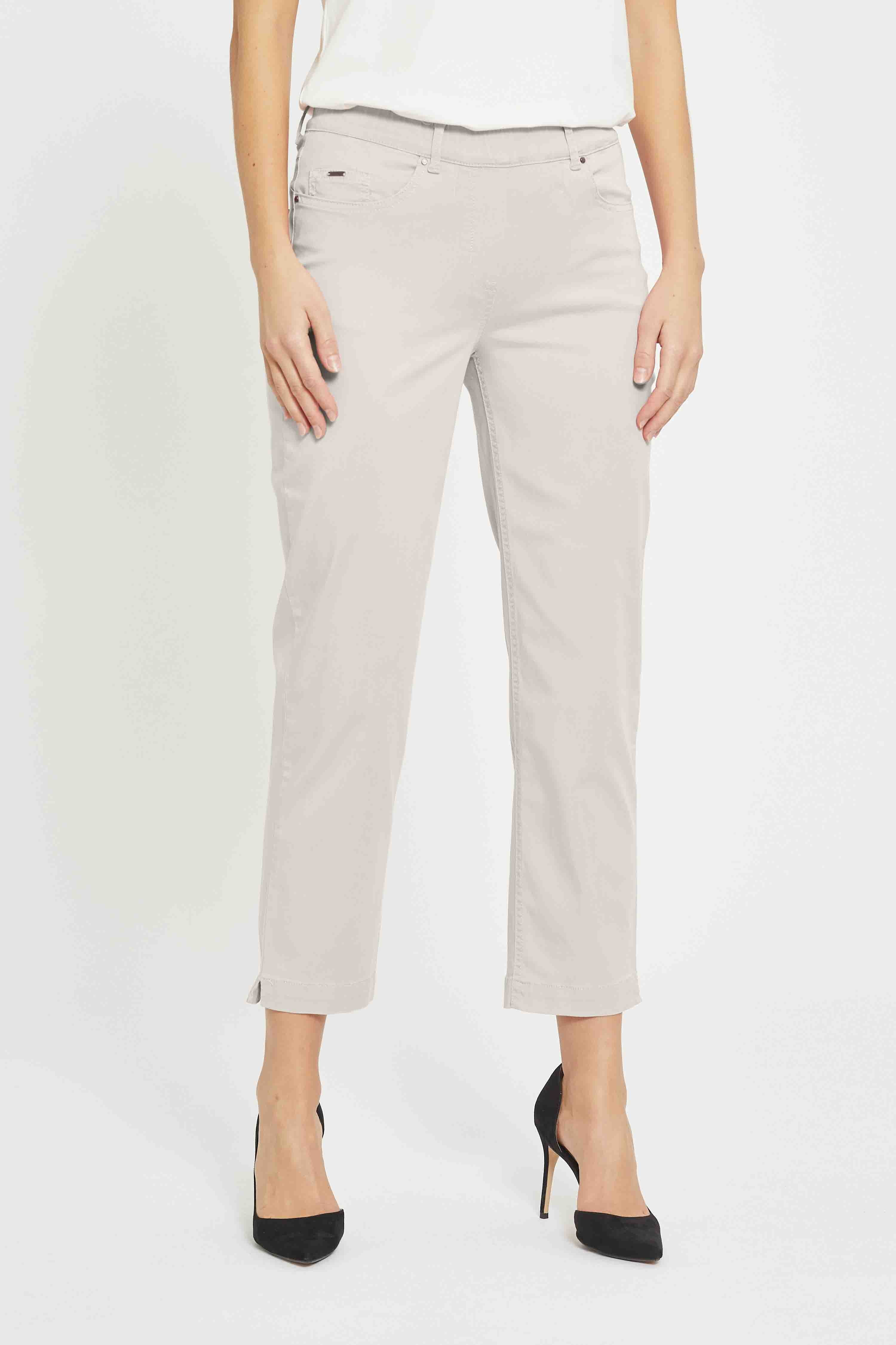 LAURIE  Hannah Regular Crop Trousers REGULAR Grau sand