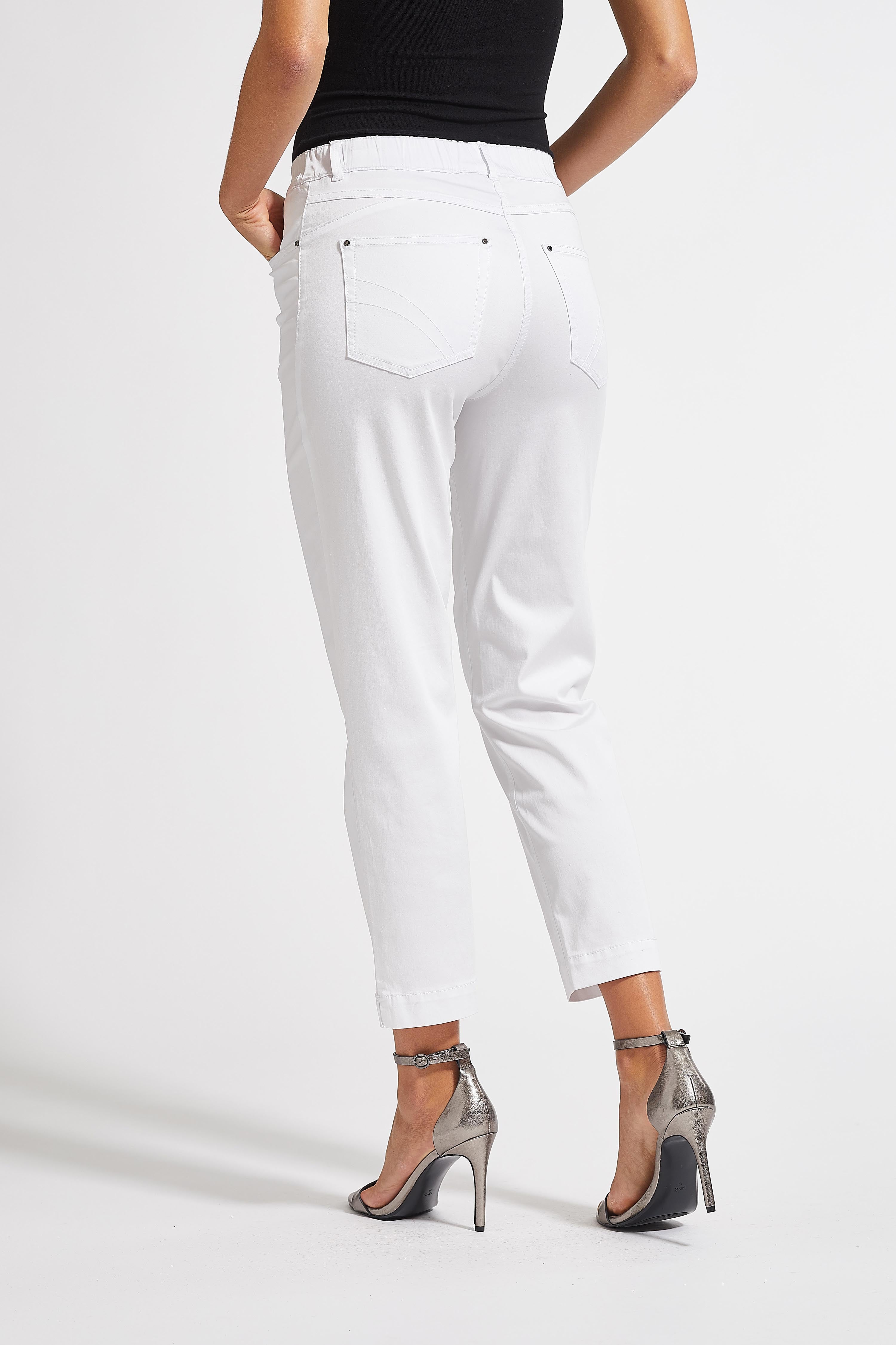 LAURIE  Hannah Regular Crop Trousers REGULAR Weiss