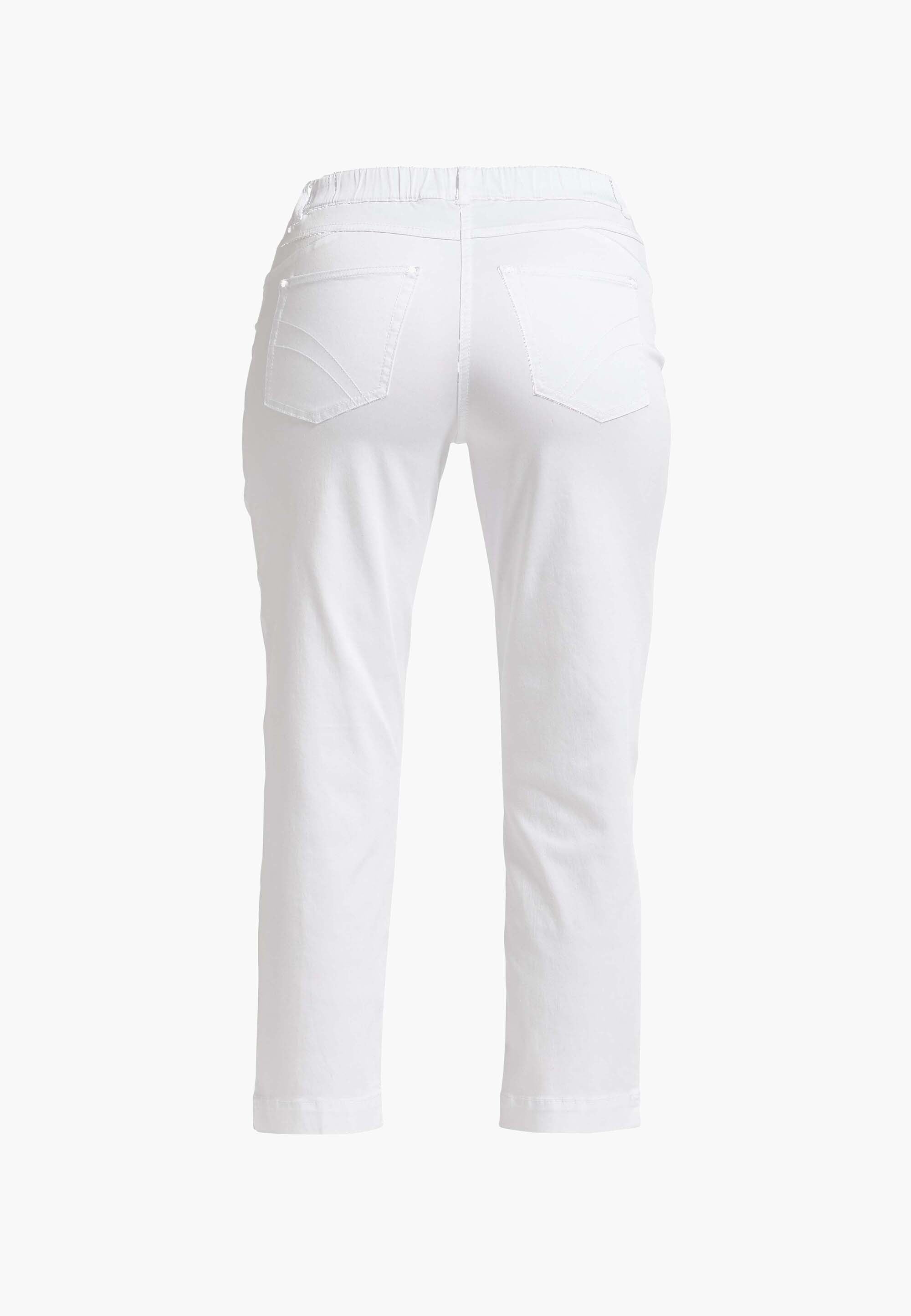 LAURIE  Hannah Regular Crop Trousers REGULAR Weiss