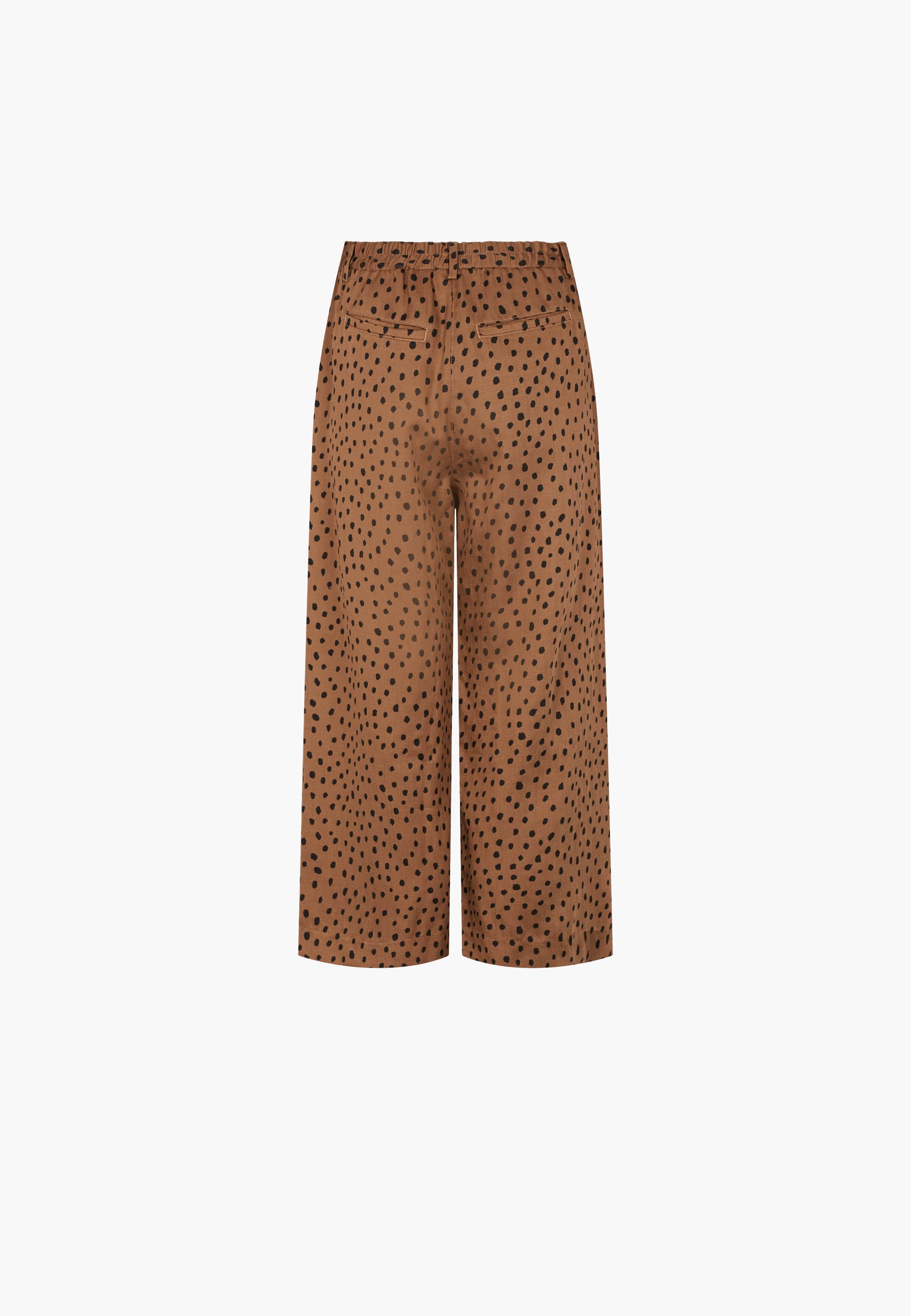 LAURIE Hilde Loose Crop Trousers LOOSE 81010 Camel Print