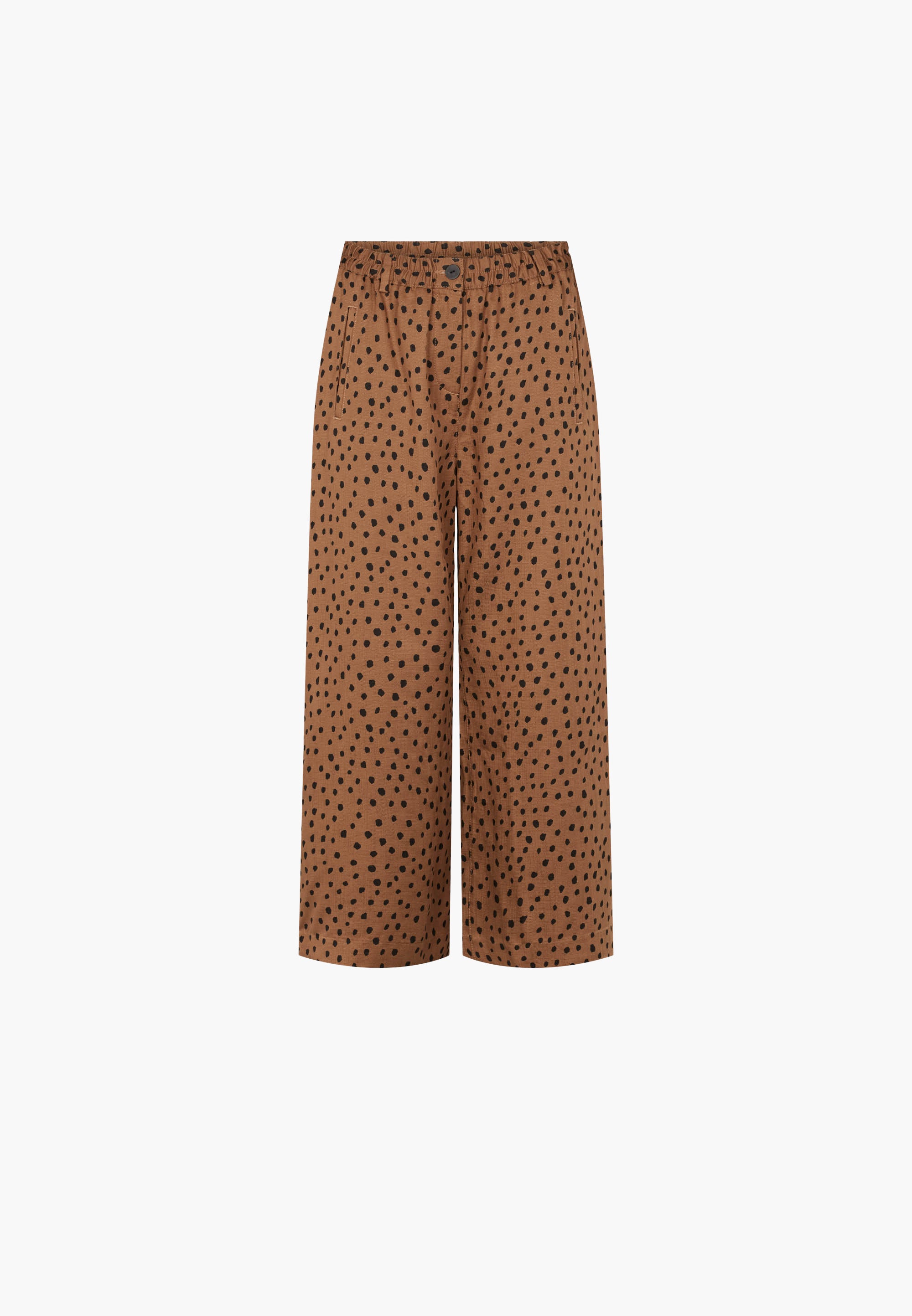 LAURIE Hilde Loose Crop Trousers LOOSE 81010 Camel Print