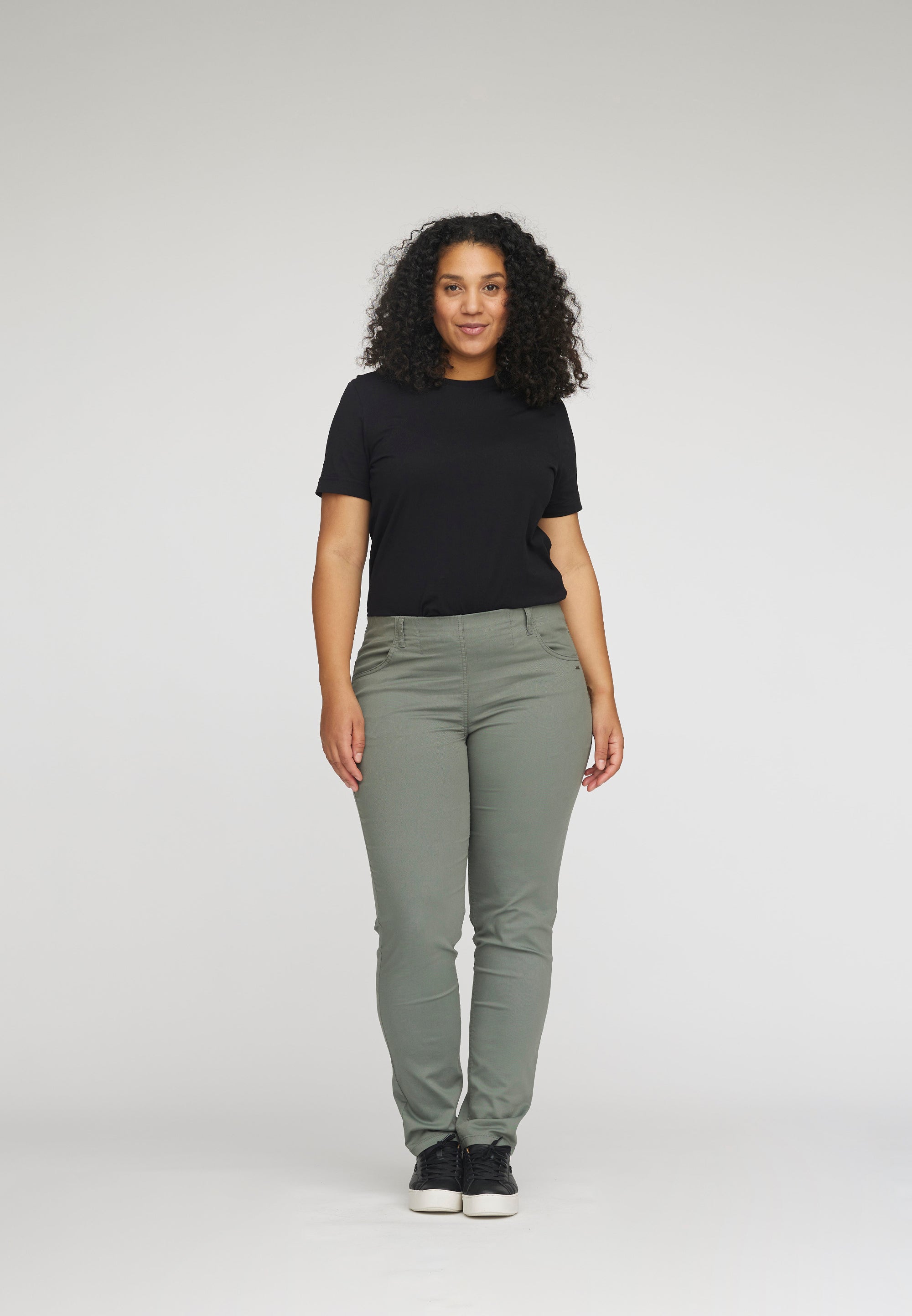 LAURIE  Kelly Regular - Medium Length Trousers REGULAR Dunkler schatten