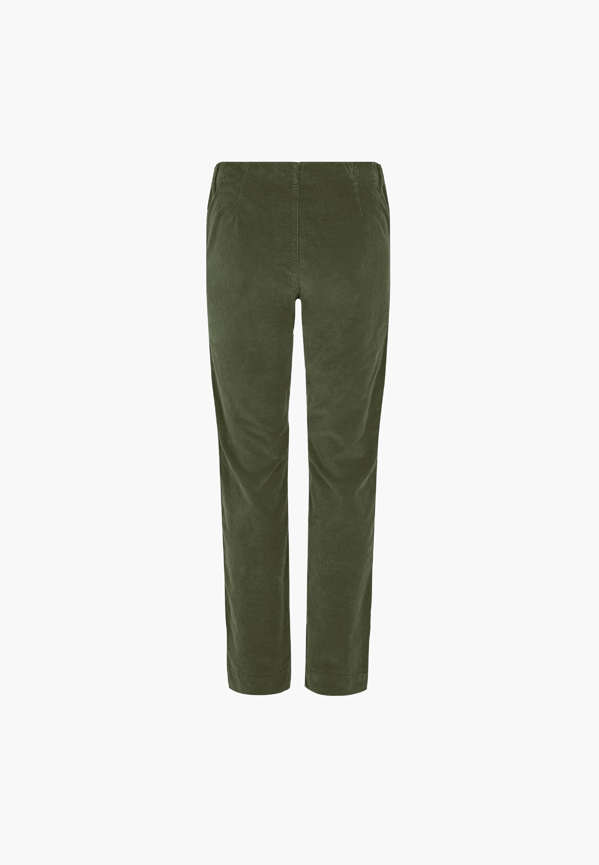 LAURIE  Kelly Regular Samt - Medium Length Trousers REGULAR 55000 Dried Olive