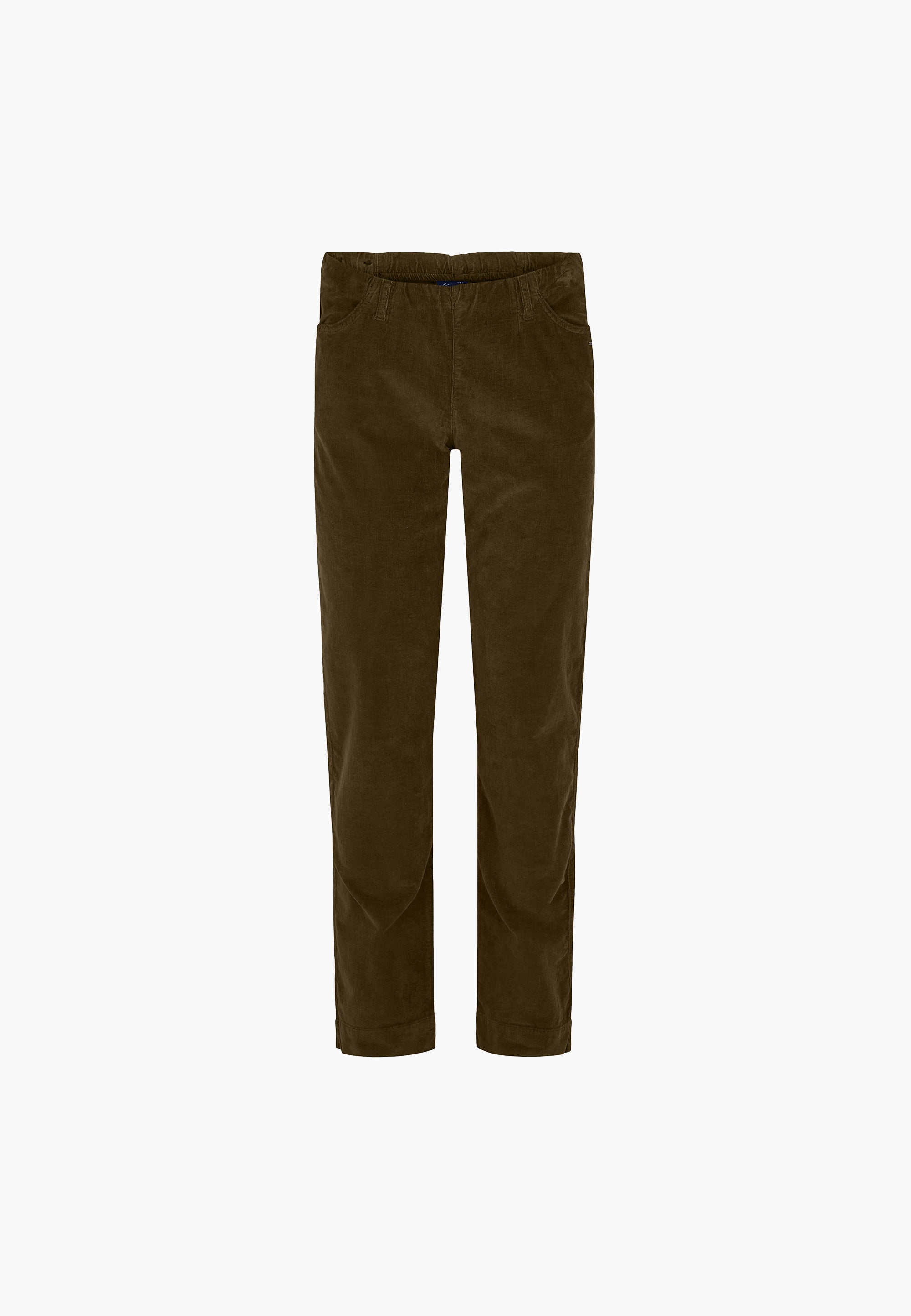 LAURIE  Kelly Regular Samt - Medium Length Trousers REGULAR 58900 Dark Olive