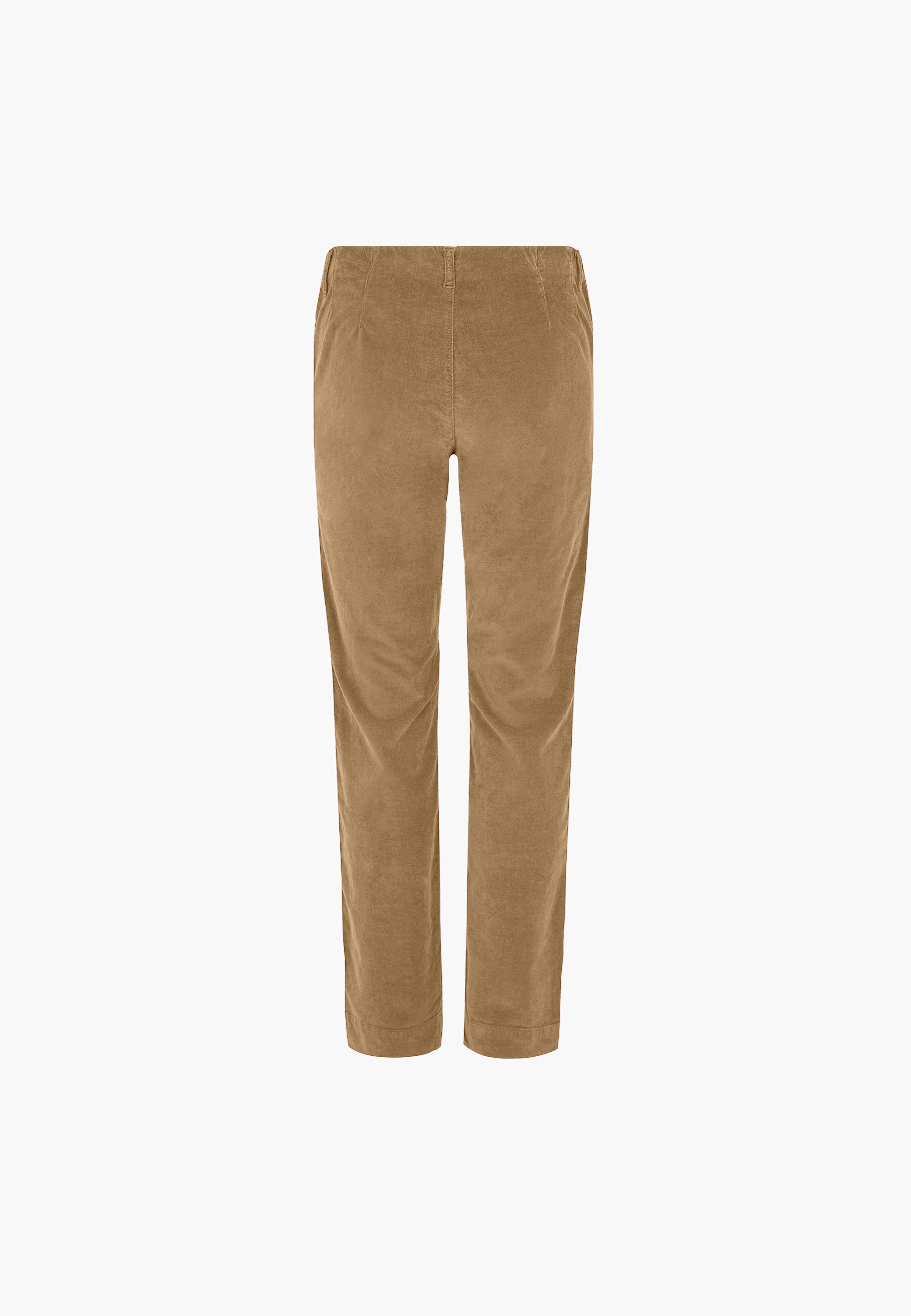 LAURIE  Kelly Regular Samt - Medium Length Trousers REGULAR 80100 Peanut