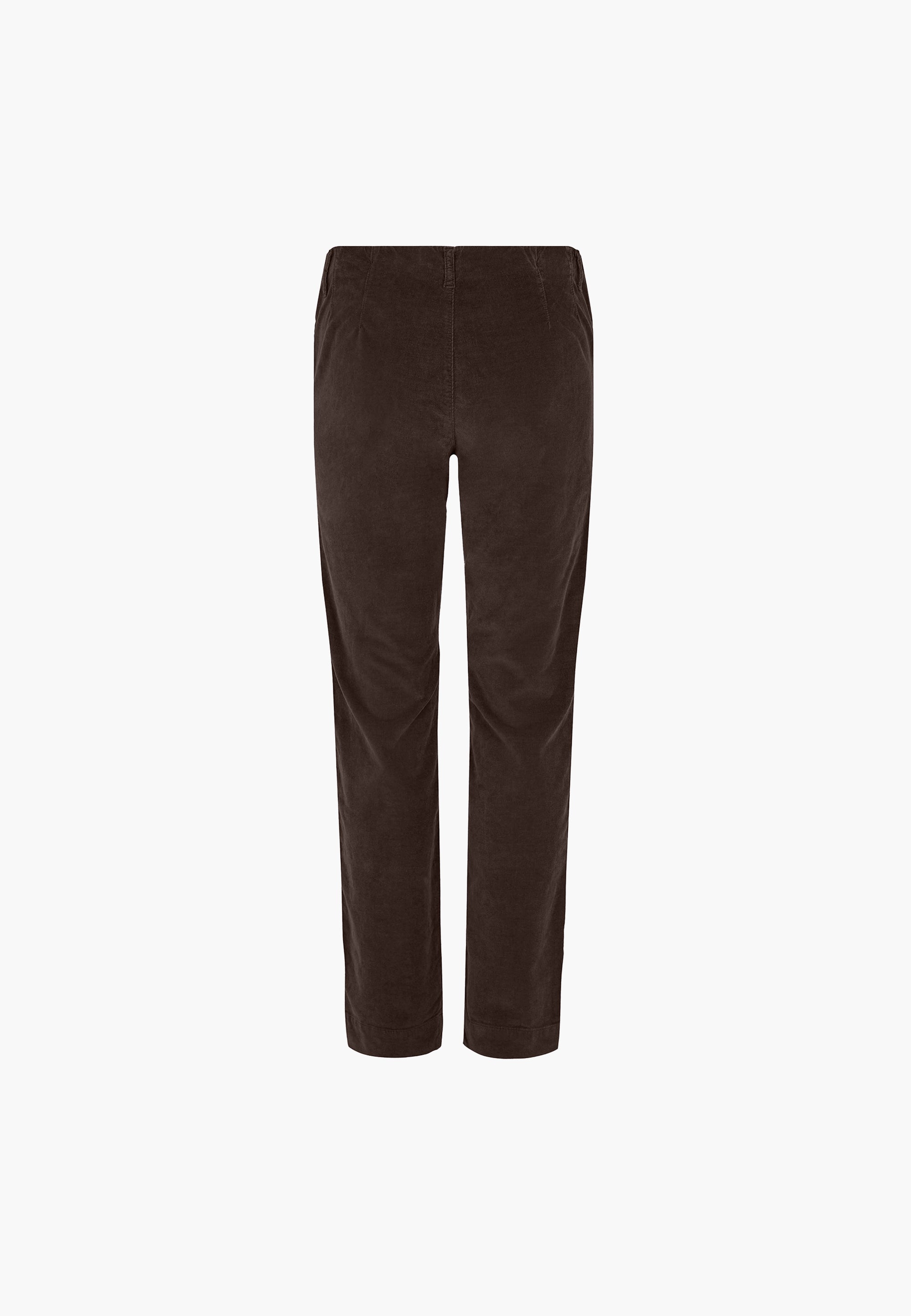 LAURIE  Kelly Regular Samt - Medium Length Trousers REGULAR Braun