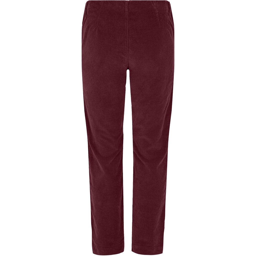 LAURIE  Kelly Regular Samt - Short Length Trousers REGULAR 66000 Zinfandel