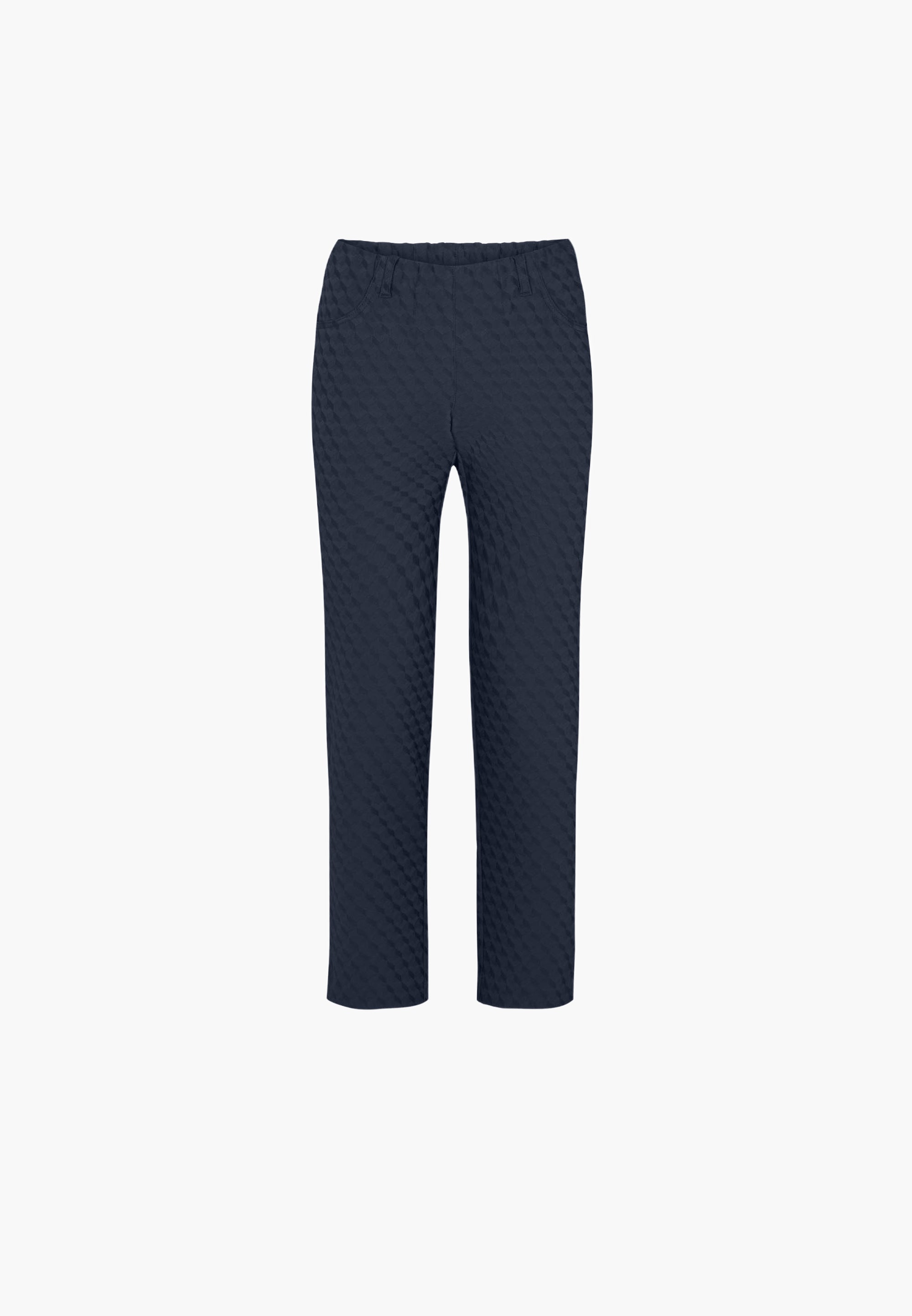 LAURIE Kelly Regular Short Length Trousers REGULAR 49603 Navy Jacquard