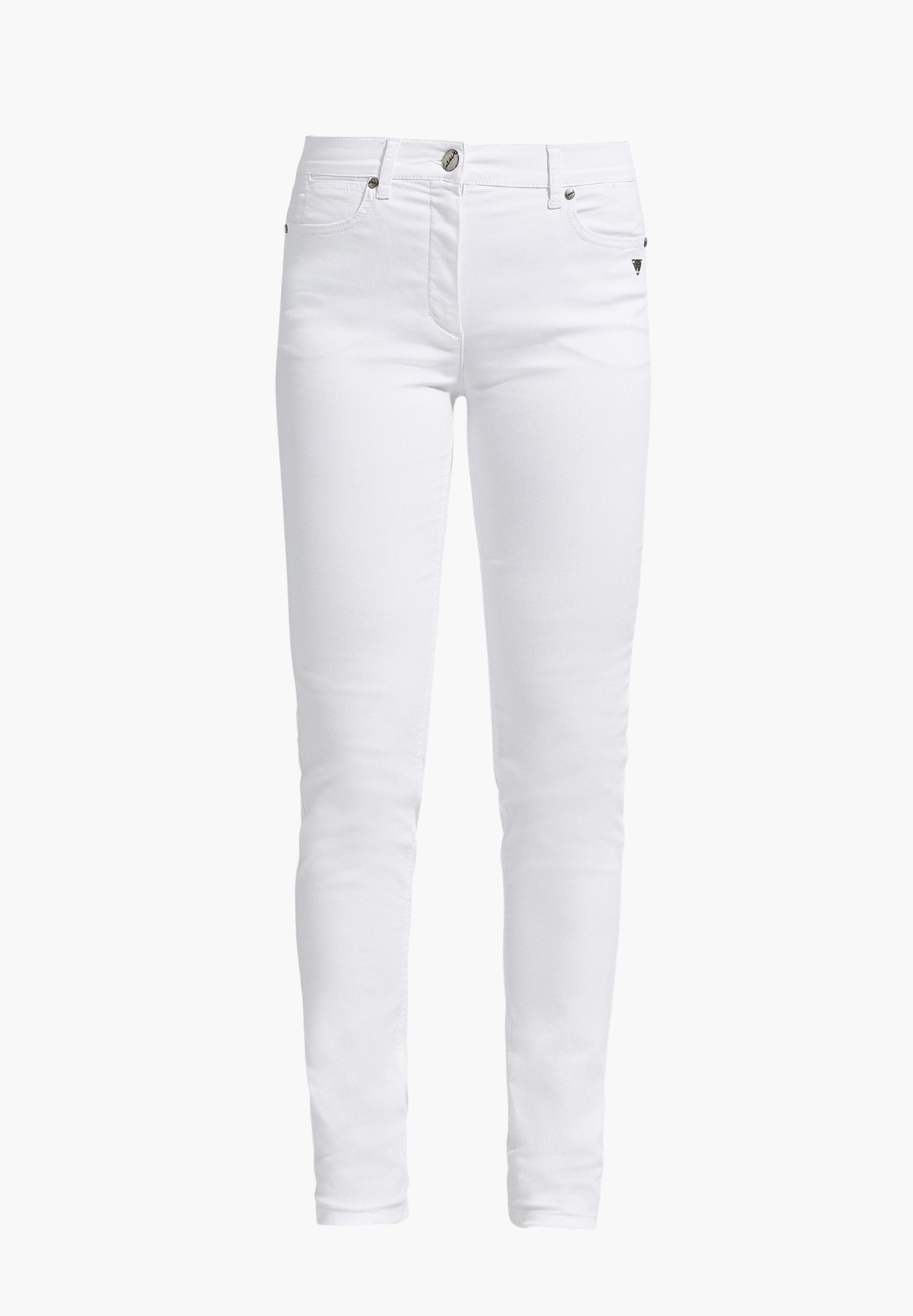 LAURIE  Laura Slim - Medium Length Trousers SLIM Weiss