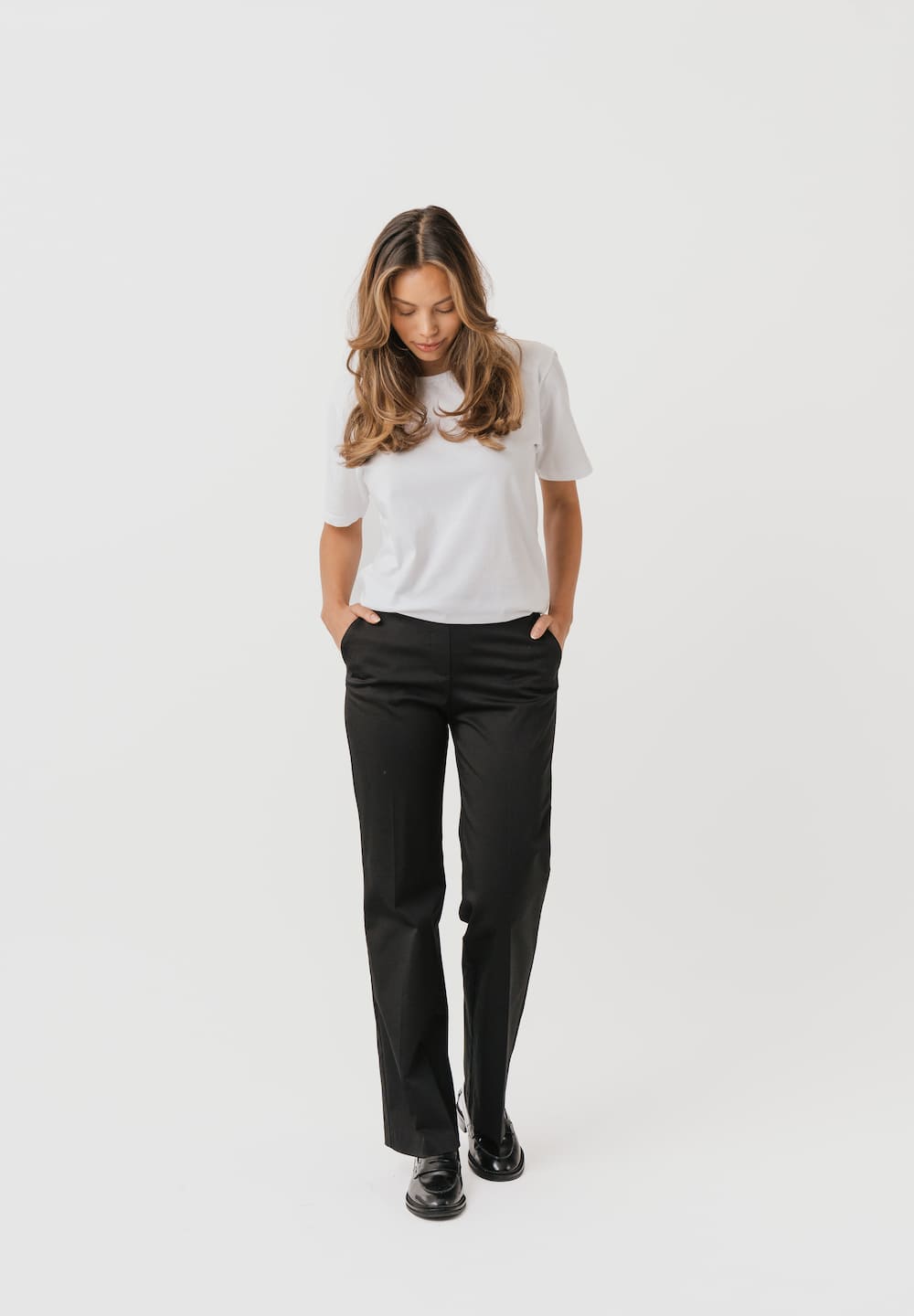 LAURIE Phoebe Loose - Medium Length Trousers LOOSE Schwarz