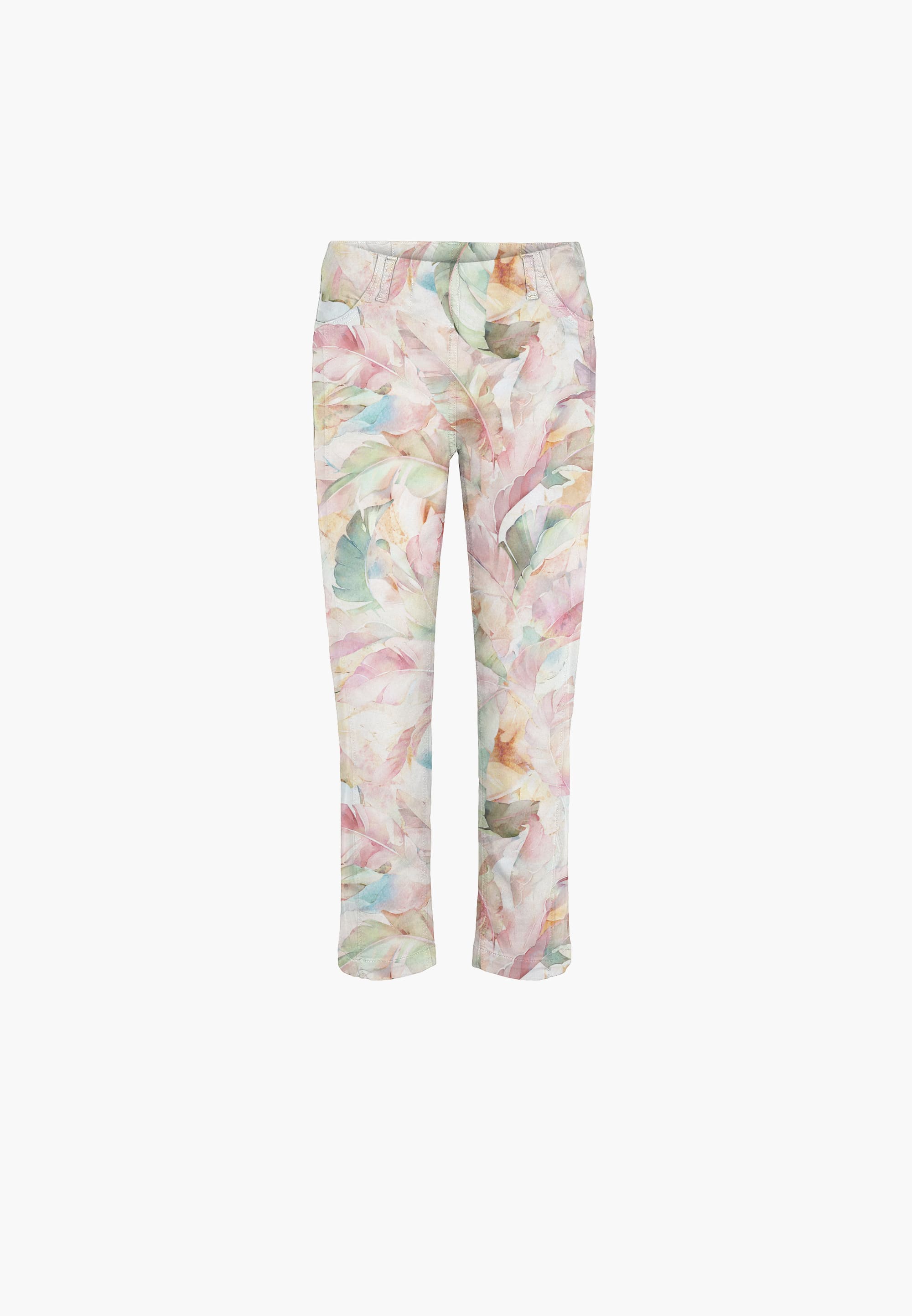 LAURIE Piper Pure Regular Crop Trousers REGULAR 30010 Feather Print