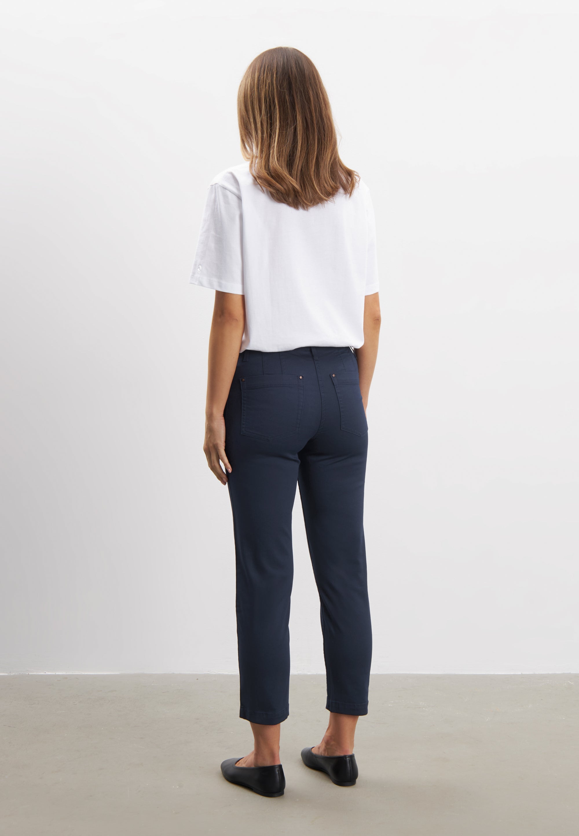 LAURIE Piper Regular Crop Trousers REGULAR Marine