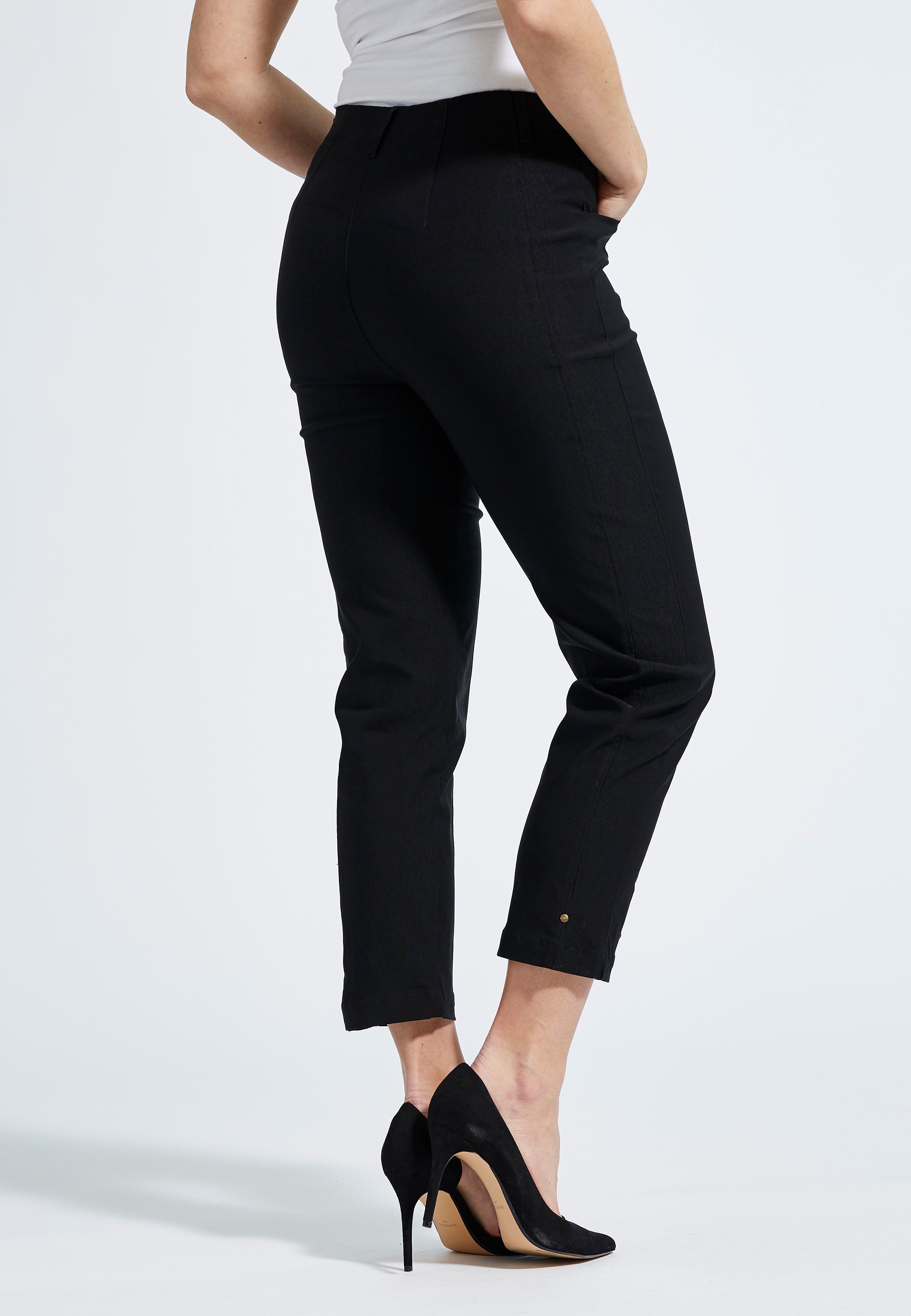 LAURIE  Rose Regular Crop Trousers REGULAR Schwarz