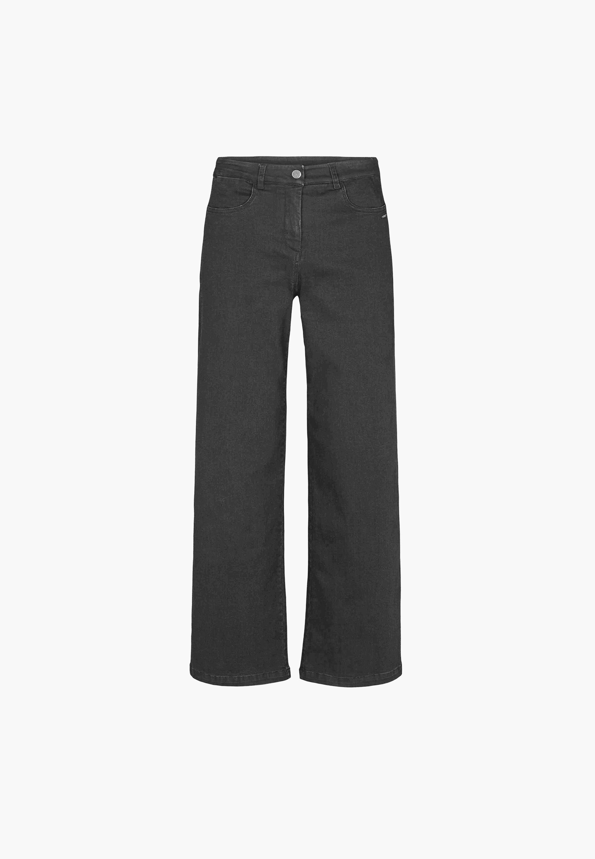 LAURIE  Serene 5-pocket Loose - Medium Length Trousers LOOSE Schwarz