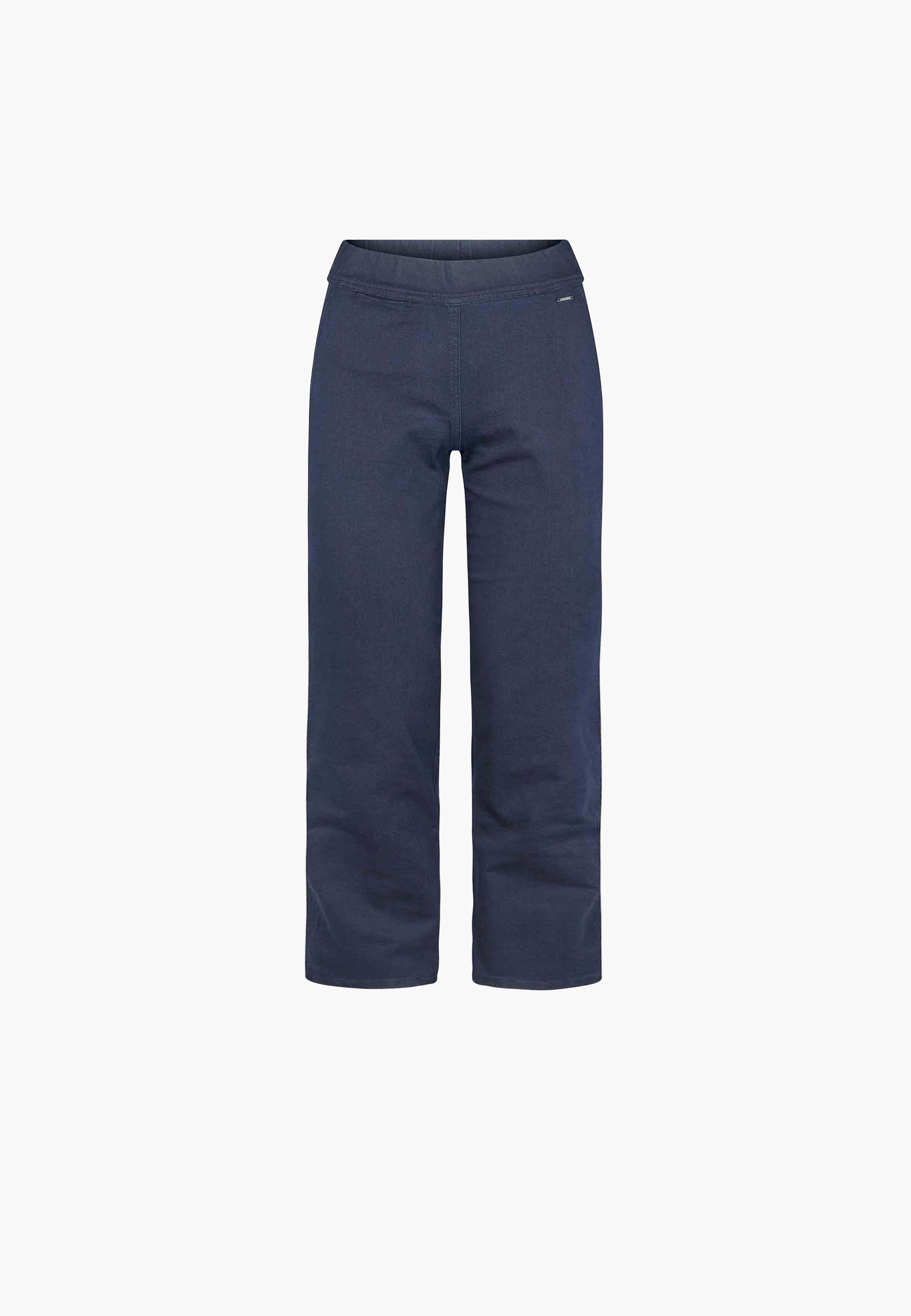 LAURIE  Serene Loose - Extra Short Length Trousers LOOSE Dunkelblauer denim