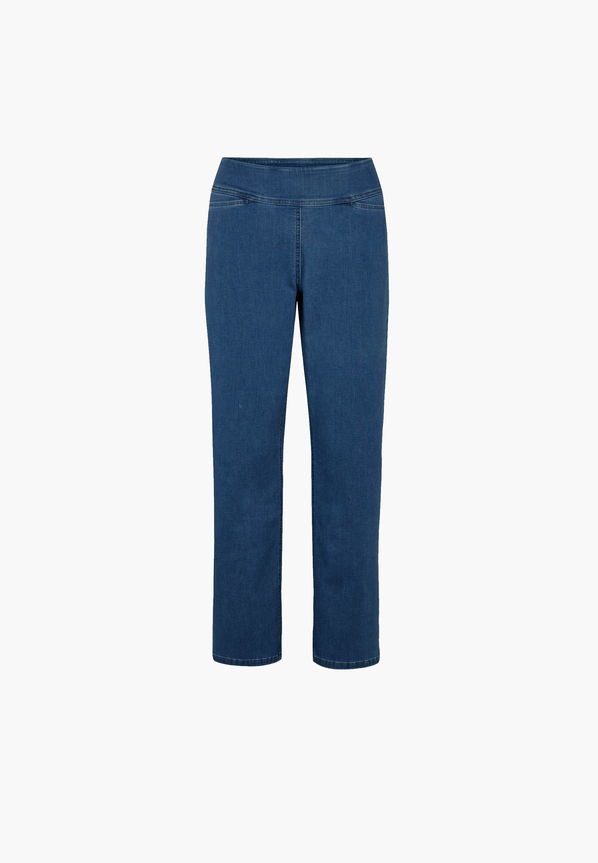 LAURIE  Thea Straight - Short Length Trousers STRAIGHT 49401 Blue Denim