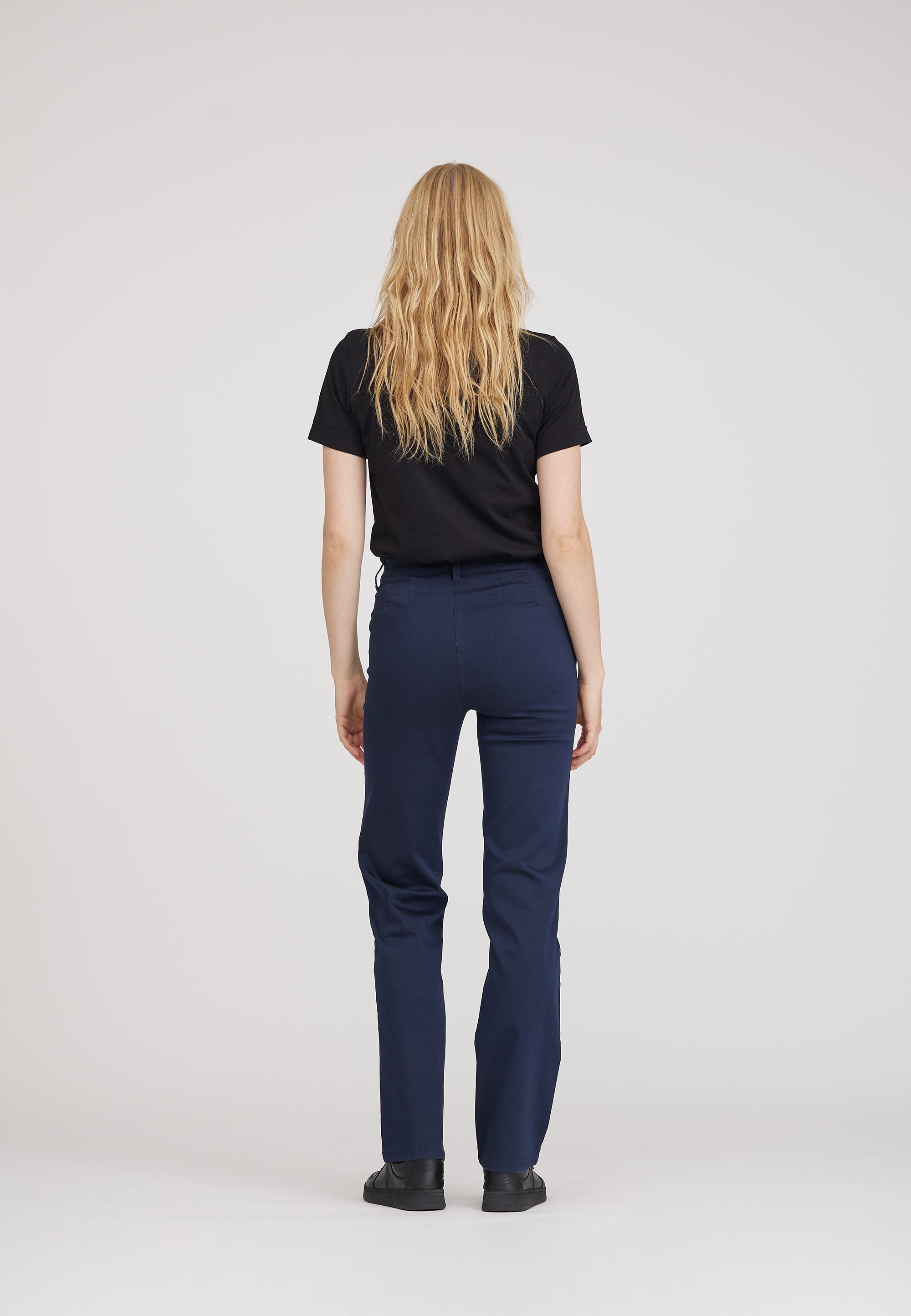 LAURIE  Tracy Straight - Medium Length Trousers STRAIGHT Marine