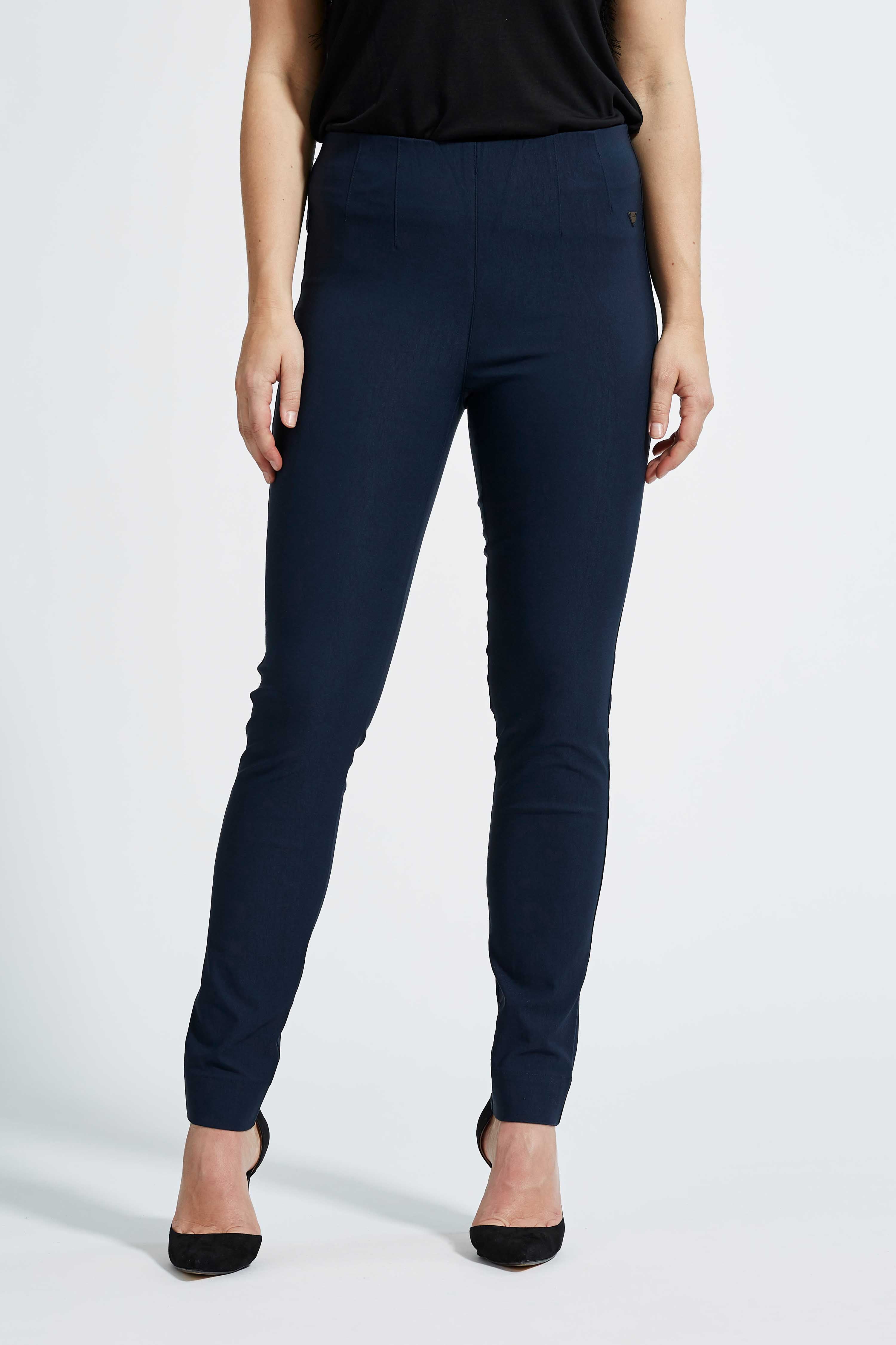 LAURIE  Vicky Slim - Medium Length Trousers SLIM Marine