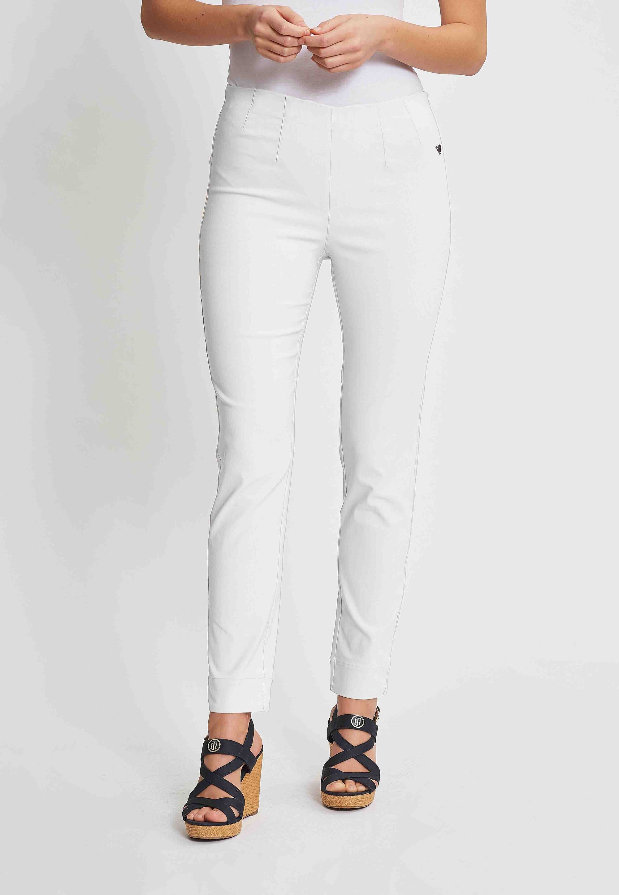 LAURIE  Vicky Slim - Short Length Trousers SLIM Weiss