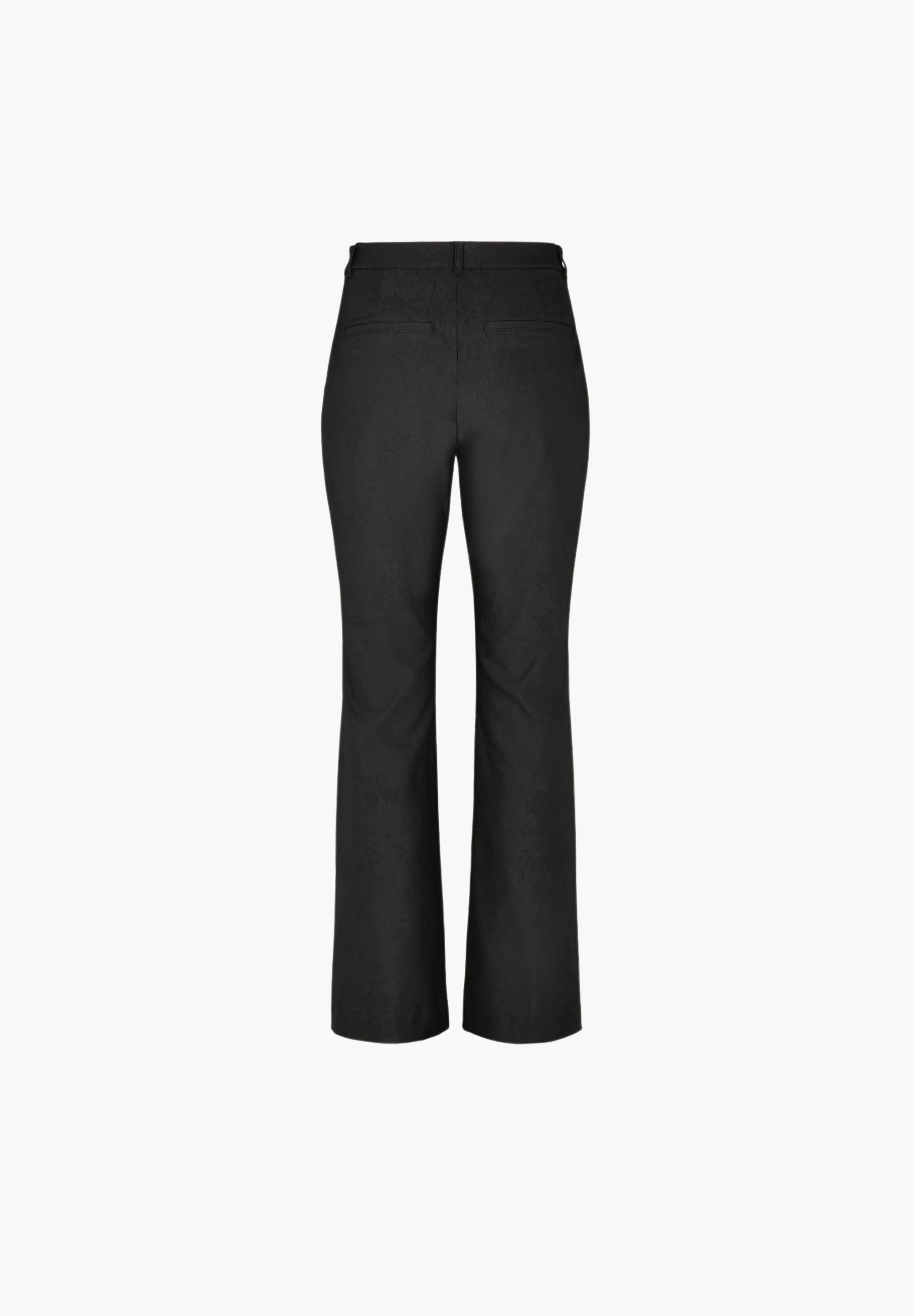 LAURIE Zina Flare Regular - Medium Length Trousers REGULAR Schwarz