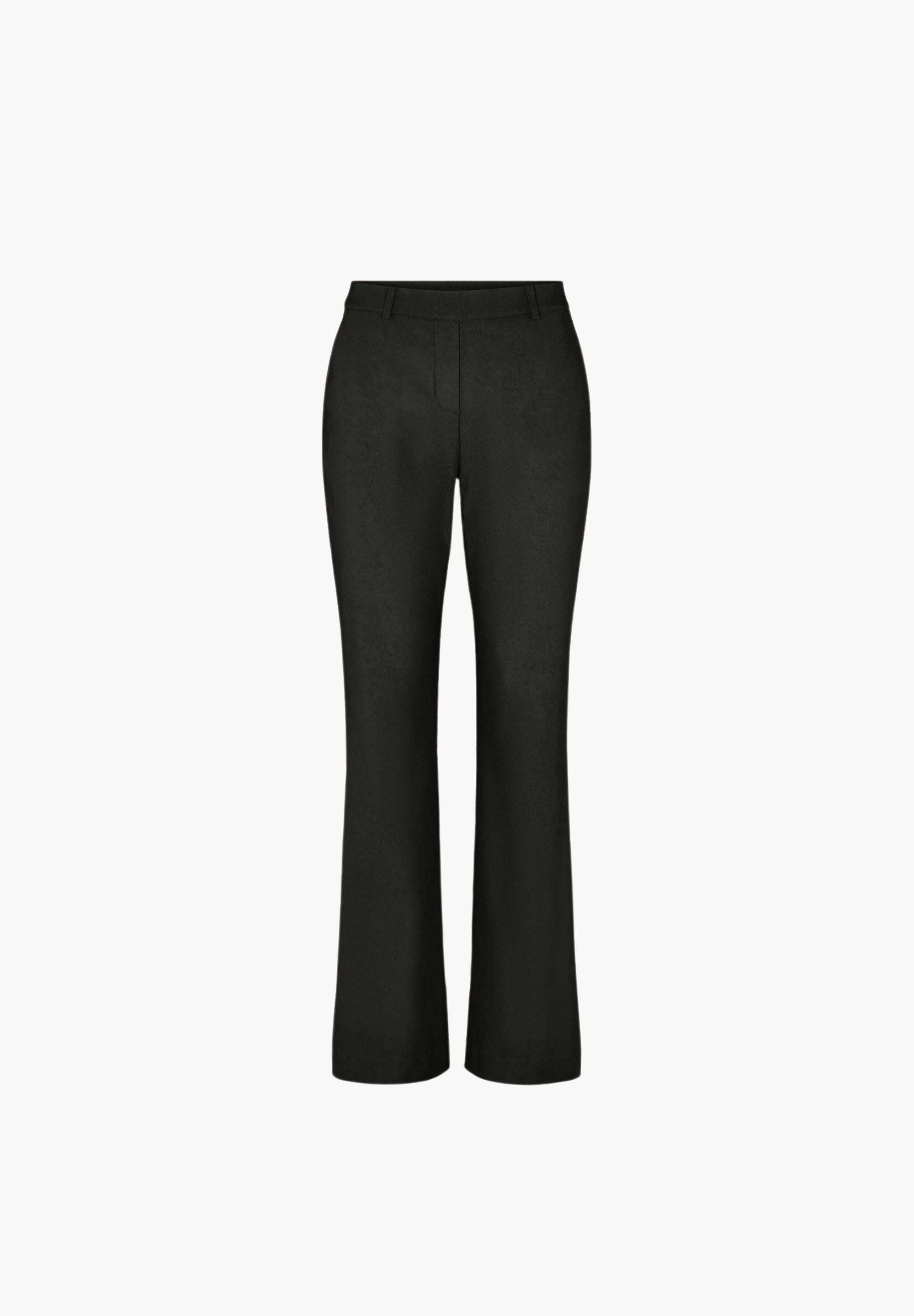 LAURIE Zina Flare Regular - Medium Length Trousers REGULAR Schwarz